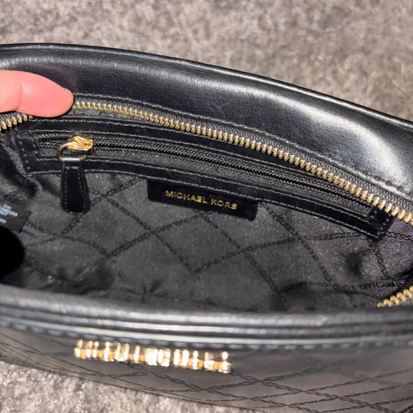 Michael Kors Black and Gold Crossbody Bag - Picture 5 of 5